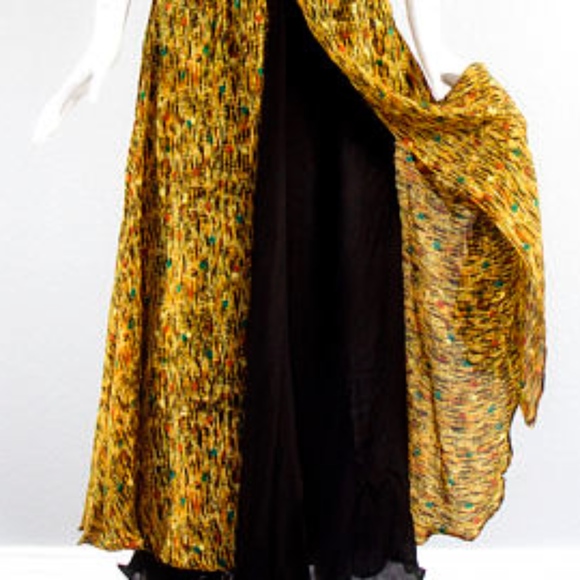 1970's Rare Chez Zvanni India SILK Skirt - Picture 2 of 6